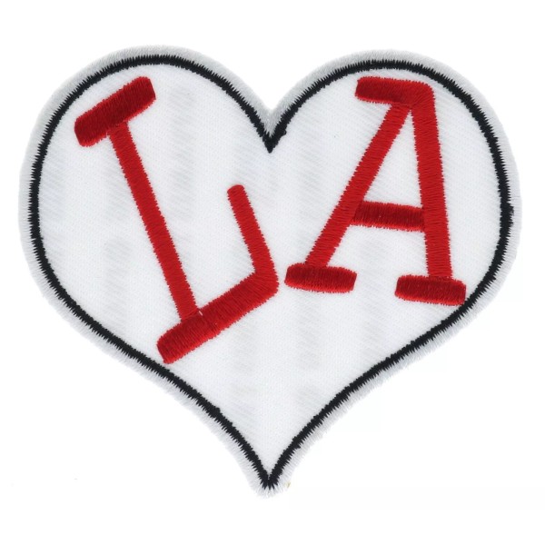 I Love Los Angeles LA Heart Art 3 Inch Embroidered