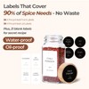 ComSaf Spice Jars with Label 4 oz 24Pcs, Glass Spice