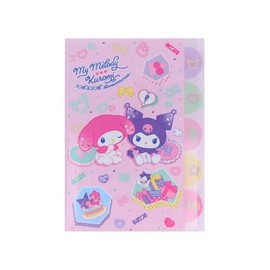 Sunstar Stationery Sanrio Character Clear File, 5 Pockets, My Melody 50th Anniversary & 20th Anniversary My Melody & Kromi S2173751
