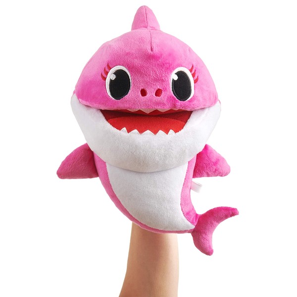 WowWee Pinkfong Baby Shark Official Song Puppet with Tempo Control - Mommy Shark - Interactive Preschool Plush Toy
