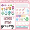 Spring Never Stop Growing Bulletin Board Classroom Decoration Grow Flower