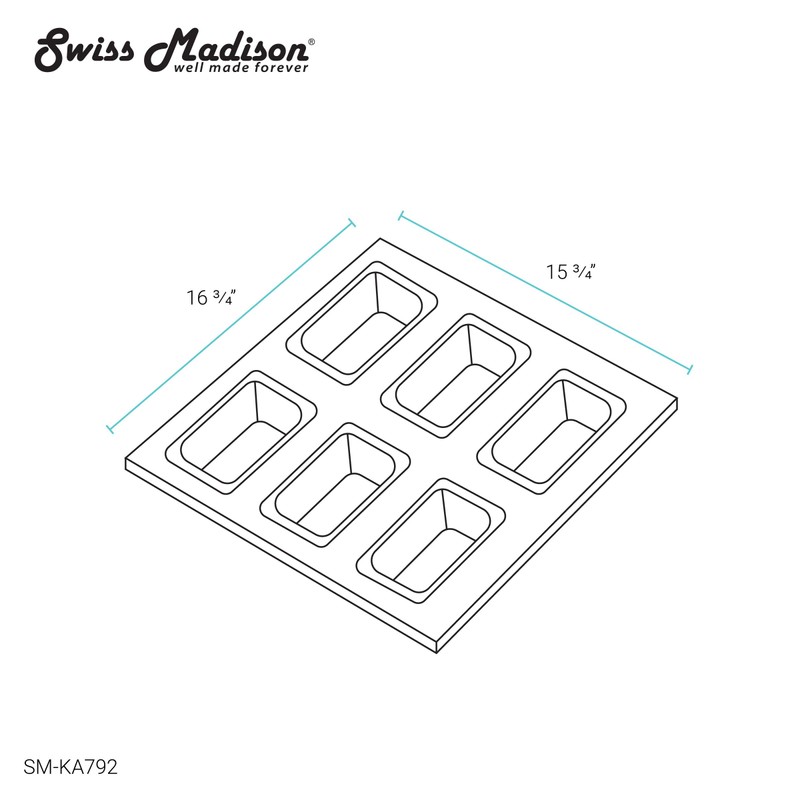 Swiss Madison Well Made Forever SM-KA792 15.75 x 16.75 Condiment