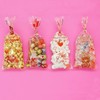 Jagrove Valentine Cellophane Treat Bags with Gold Twist Ties 100