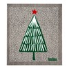 Retro Kitchen Compostable Sponge Cloth - Christmas Tree, 1 Cloth