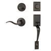 Dynasty Hardware RID-HER-405-12PR Ridgecrest Front Door Dummy Handleset, Aged Oil