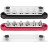 RED WOLF 150A 12V Bus Bar with Cover, Power Distribution