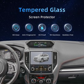 xjzshly Tempered Glass Screen Protector Foil Compatible with 2024-2019 Subaru Forester Limited/Touring/2024-2022 Subaru Forester Wilderness 8 Inch Navigation HD Cover Accessories 9H Protective Film
