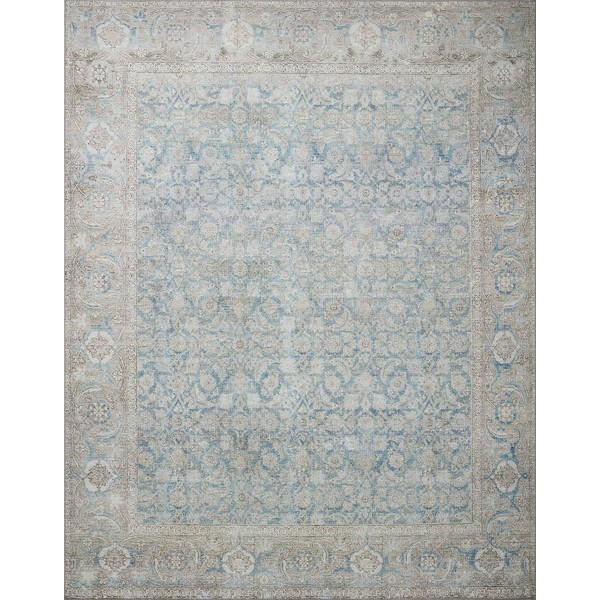 Loloi II Wynter Collection WYN-10 Ocean/Silver 5'-0" x 7'-6", .13"