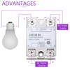 DMiotech SSR-40DA 3-32V DC Input to 24-380V AC Output Single