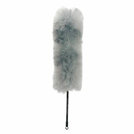 Kitchen + Home Large Static Duster - 27" Synthetic Feather Duster - Silver