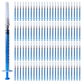WANDGU Pack of 100 Syringes 1 ml: 1 ml/cc Plastic Tube 32G, Plastic Syringes, Multi-Purpose Measuring Tools, Small Dosing Syringe, Disposable Syringes Small, Liquid Syringe, Individually Packed (100