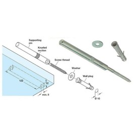 Gas N Pow3r Concealed Shelf Supports Brackets 120mm Floating Hidden Masonary Fix HEAVY DUTY x4