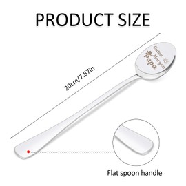 Gifts for Mum Dad, 2 Pieces Coffee Spoons with Engraving, Good Morning Mum Dad Special Gift Coffee Spoon, with Gift Box, for Mum Dad Birthday Gift, Mother's Day Gift, Father's Day Gift