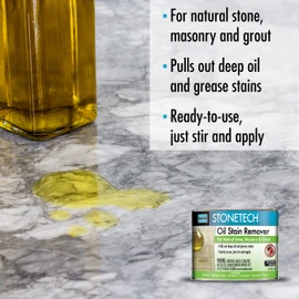 StoneTech Oil Stain Remover, Cleaner for Natural Stone, Grout, & Masonry, 3OZ (88.7ML) Can