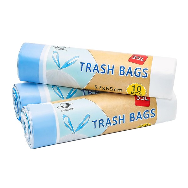Xcdhemde 3 Rolls of Bin Bags 35 L, Bin Liners