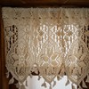 Tsinmorn Boho Curtain Valance for Kitchen Dining Farmhouse Crochet Curtain