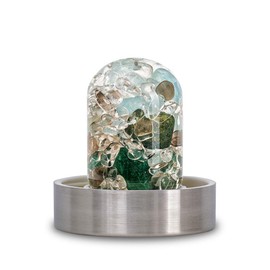 VitaJuwel Forever Young Gemstone Module for Via Bottle with Aquamarine, Aventurine, Smoky Quartz & Rock Crystal
