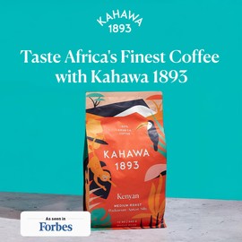 Kahawa 1893 Whole Bean Coffee Medium Roast Kenyan Blend 24 Oz - As Seen on Shark Tank, High Antioxidants, Naturally Sweet, Organically Grown, Ethically & Sustainably Sourced