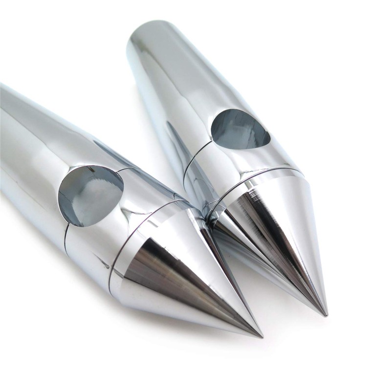 HTTMT MT030-010- Chrome 1" 25mm Spike Billet Handelbar Riser 4"