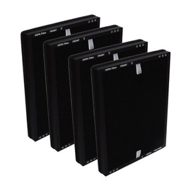 PUREBURG Replacement Filter Compatible with ECOSELF HAP602 HAP602WF Air Purifiers,4-Pack H13 HEPA Activated Carbon 3-Stage Filtration Air Clean Dust VOCs