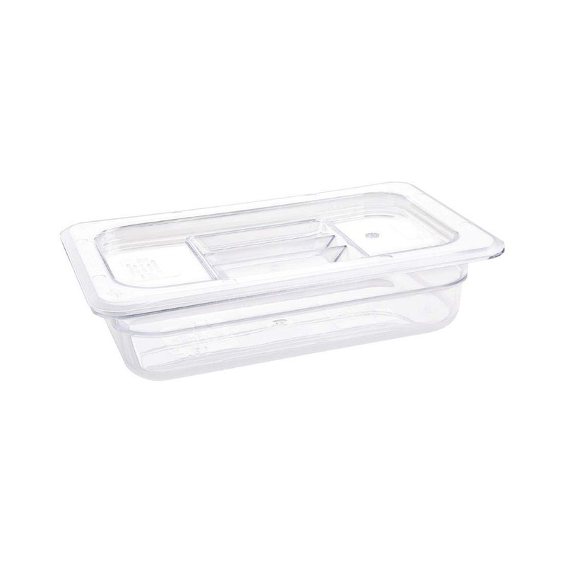 Vogue 1/4 Gastronorm Container 65mm 1.6 Litre Clear Catering Food