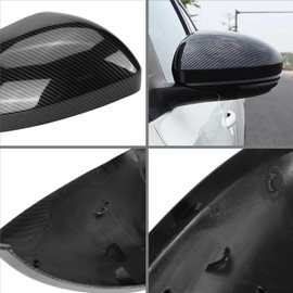 Carbon Fiber Direct Replacement Mirror Cover for 2019-2024 Nissan Altima, OEM #: 96374-6CA9A, Directly Replace Style, Not Sticker Style