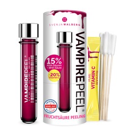 35% Fruit Acid Peeling 15% AHA & BHA + 20% Vitamin C Acid Vampire Peel by Svenja Walberg Dermatest Very Good Chemical Against Wrinkles, Pimples, Large Pores Mega Glow Vegan