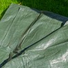 Lightweight green waterproof tarpaulins/camping tarps/groundsheets,ideal cover up to keep items