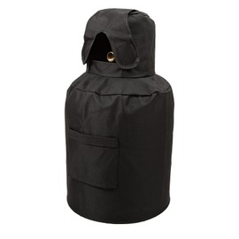 Cover for gas bottle with 11 kg filling weight, gas bottle protective cover, high-quality protective cover made of 600D waterproof Oxford fabric, suitable for camping, picnics, etc. (Black)