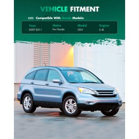 SCITOO Black ABS Rear Trunk Spoiler Wing Brake Light Replacement fit for Honda CR-V 4-door Sport Utility 2.4L EX