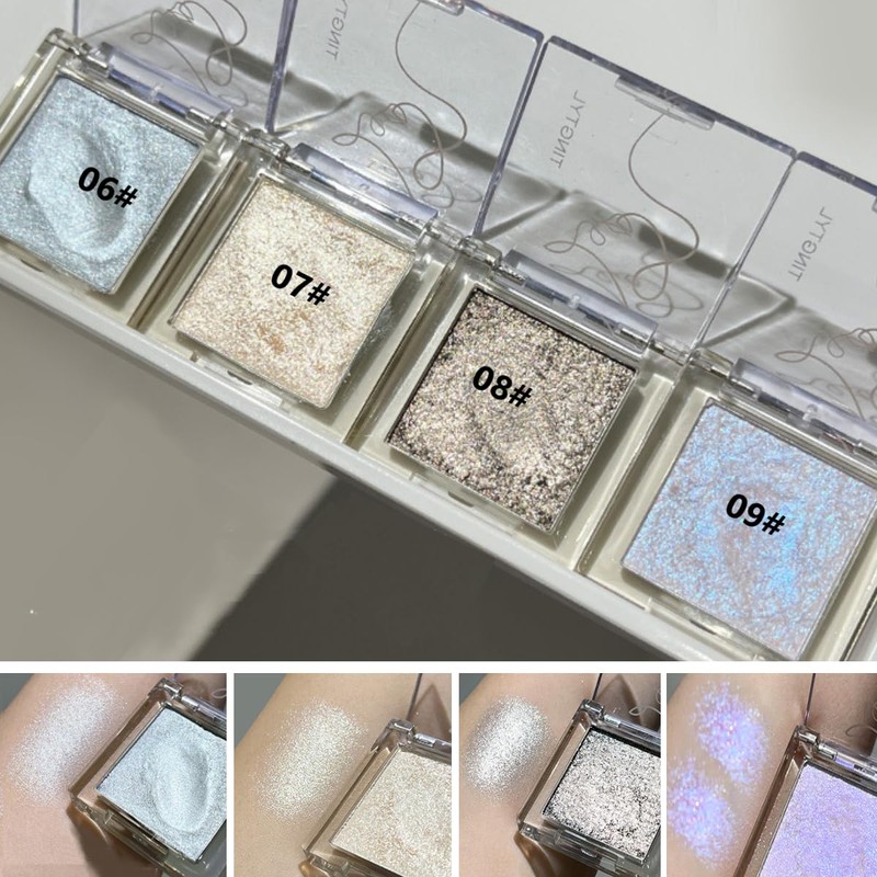 KARLOR Eyeshadow Shimmering Metallic Mother of Pearl Eyeshadow Glitter Pigmented