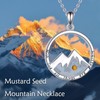 AOBOCO Mustard Seed Faith Necklace, Your Faith Can Move Mountain,