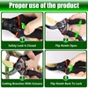 Bypass Pruning Shears, 8.2" Labor Saving Garden Pruning Shears, Alloy