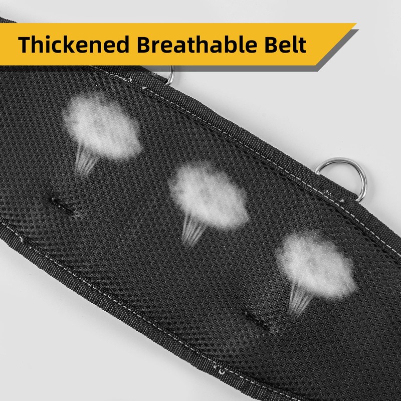 DELI 22 Pocket Black and Yellow Heavy Duty Tool Belt