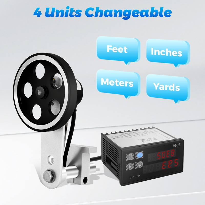 Digital Length Meter Counter Mechanical,Multiple Modes Length Counter Single Measure