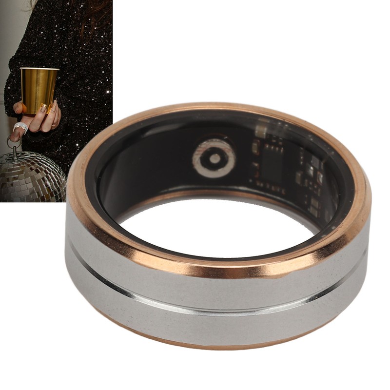 Smart Ring Fitness Tracker Ceramic Stainless Steel Sleep Monitoring Camera