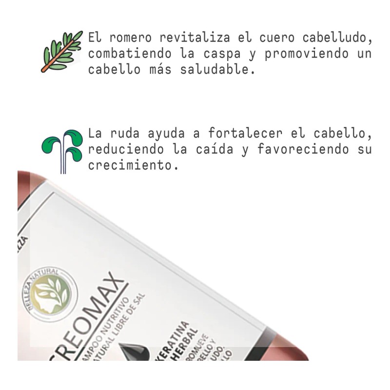 2 Shampoos Creolina + Activos Naturales Anticaída + Brillo