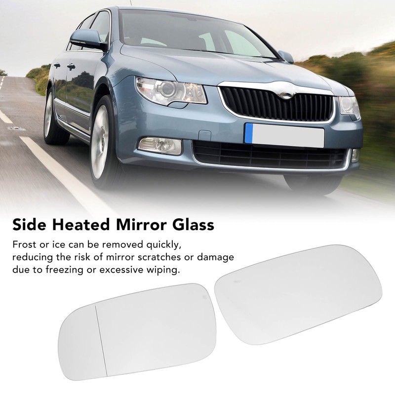 Heated Door Mirror Glass 1J1857521 Side Rearview Wing Mirror Glass