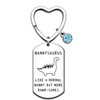 QMVMV Funny Nannysaurus Gifts Nanny Keyring from Granddaughter Grandson Birthday