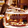 23.6 Inch Walnut Wood Lazy Susan for Tabletop, Large Lazy