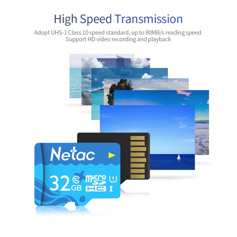 Netac 32GB TF Card Large Capacity Micro SD Card UHS-1
