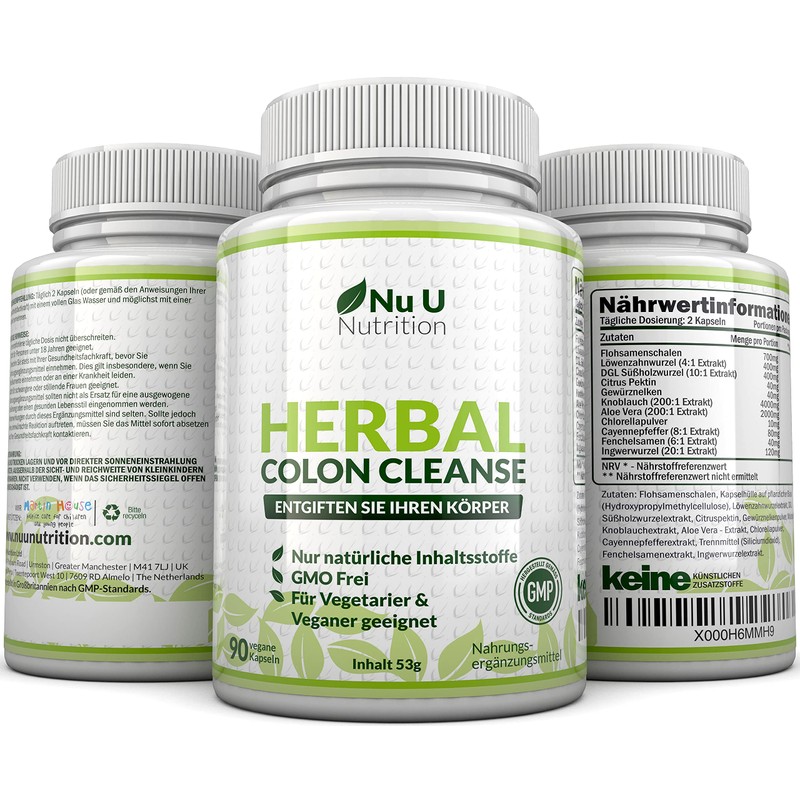 Colon Complex mit 11 Ballaststoffen plus Ingwer Extrakt und Flohsamen