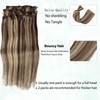 Valiilo Hair Extensions Clip in Brown to Bleach Blonde Balayage