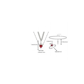 DMDMBSR Heart and Sword Couple Necklace – Sword Heart Necklace, Matching Bracelet and Ring Set, Unique Sword Ring for Couples, Romantic Jewelry Set for Holiday Gifts or Anniversary 4pcs