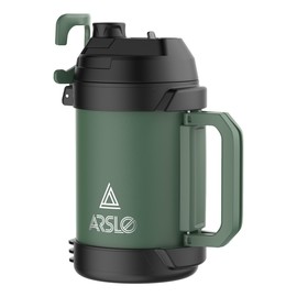 Arslo Sports Water Jug - Gallon Water Bottle - Large Insulated Stainless Steel Bottle for Gym, Workouts, Basketball, Football, Soccer - Keep Water Cold for Up To 24 Hours - 108OzNEW