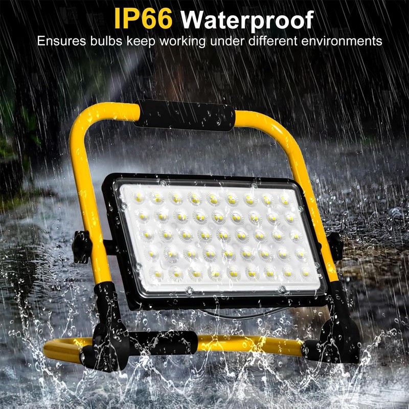 100W LED Work Light, 10000LM Bright Work Lights on Stand,