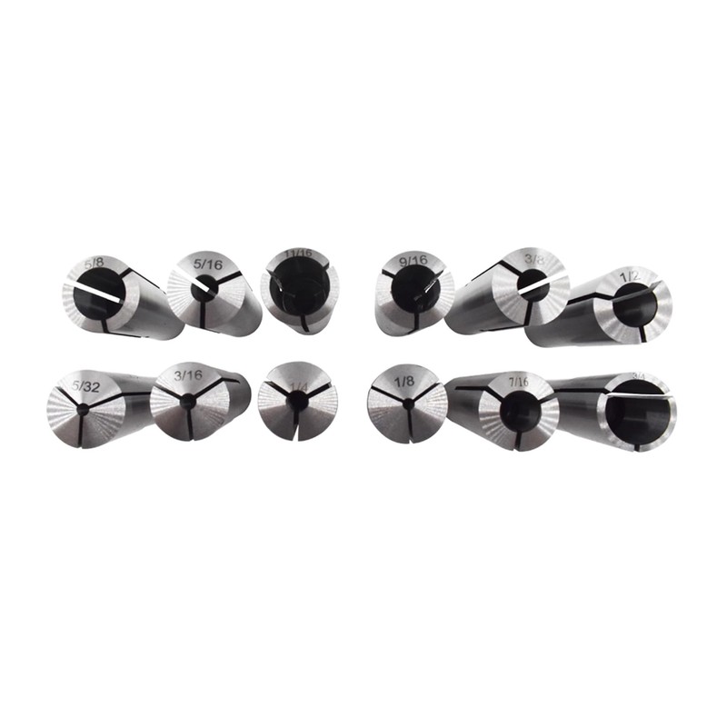 LiGuVCY Morse Taper Collet Kit MT3 Taper Collet 1/8-3/4 Inch