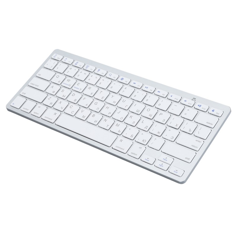 Ultra Thin Keyboard BT Wireless Splashing Proof Bilingual Language Keypad