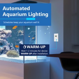 LIDER Programmable Digital Timer Switch for Lights, Fans, Motors, 7-Day 18 ON/Off Timer Settings, 1-Pole, No Neutral Wire Required, Wall Plate Included, UL Listed, White