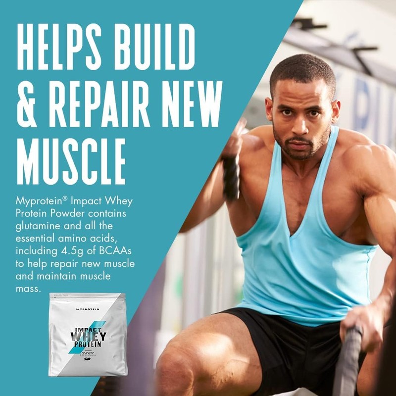 Myprotein Impact Whey Protein Vanilla Flavour, Muscle Building, Muscle Recovery,